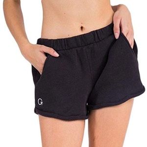 good hYOUman - Kenzie Fleece Short - Black - NWT
